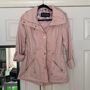 Guess Light Pink Raincoat Size S